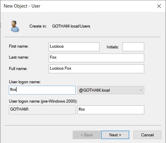 Creating User Lucius